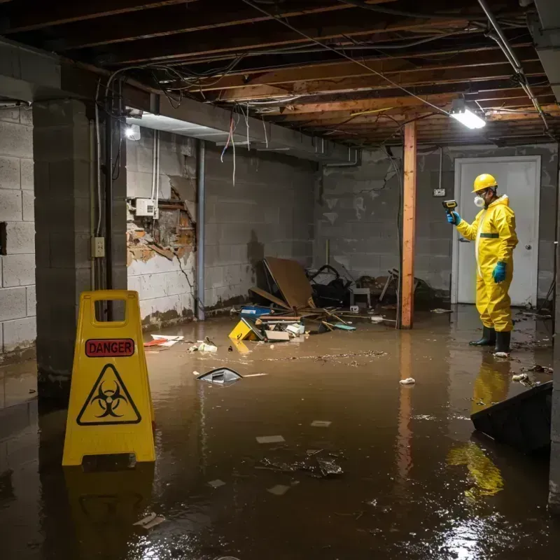 Flooded Basement Electrical Hazard in Herkimer County, NY Property